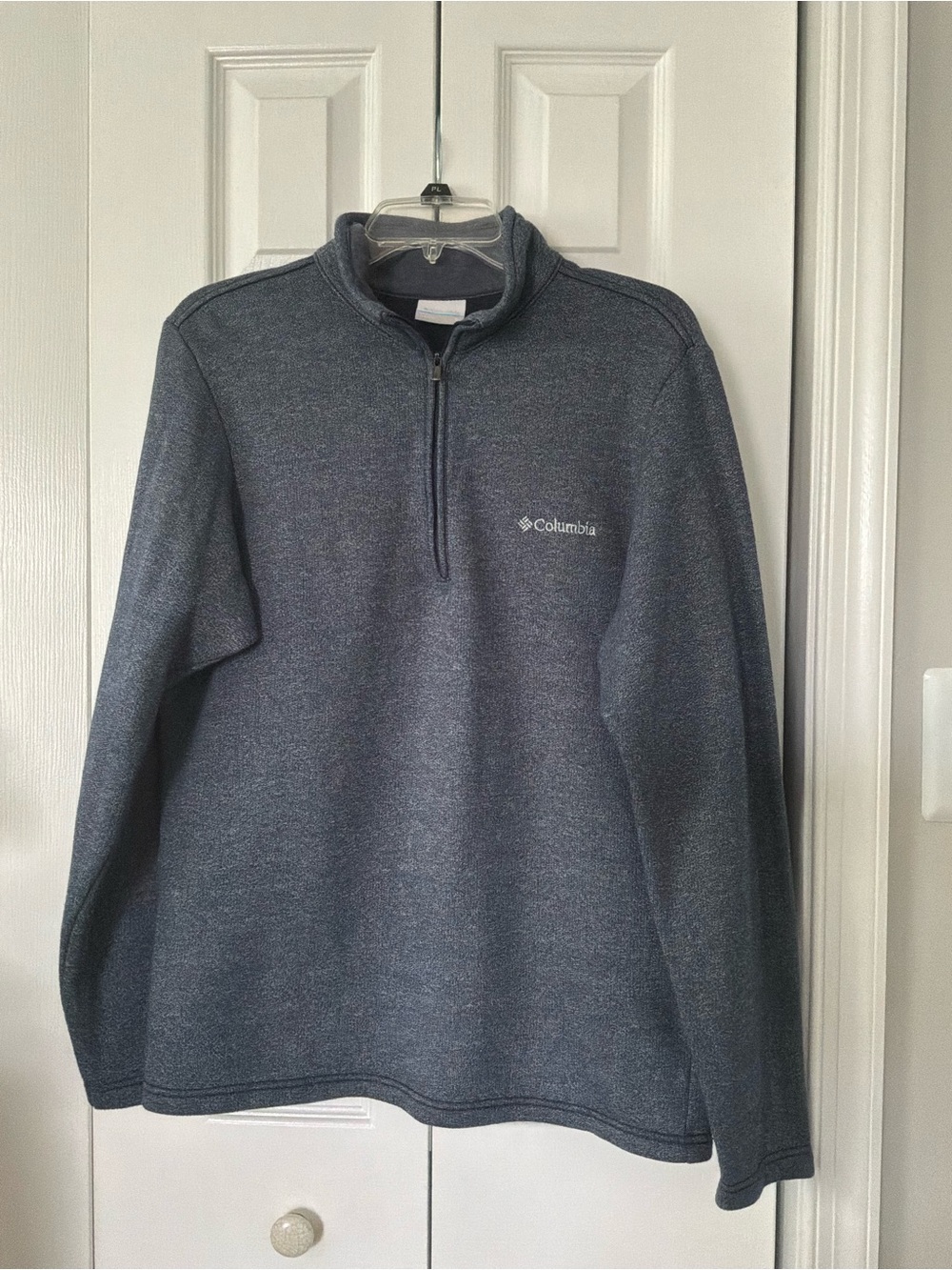 Mens Columbia Great Hart Mountain III Half Zip Pullover Fleece Sweater Blue S